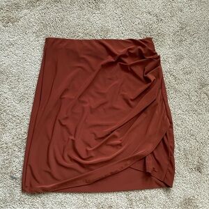 Windsor Chic Rust Mini Skirt